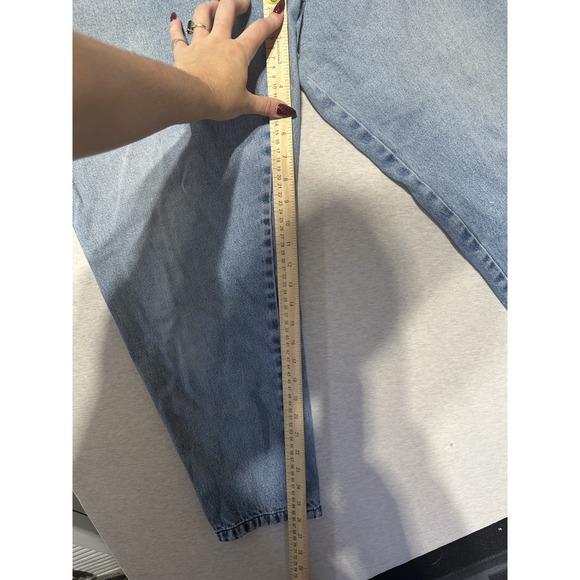 LA Blues Vintage Light Wash Mom Jeans Womens 18 - Picture 2 of 9